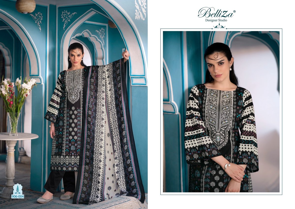 BELLIZA DESIGNER NAIRA VOL-46 906-001 TO 906-008 4