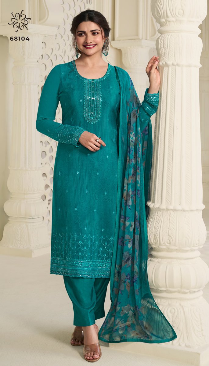 VINAY FASHION SILKINA ROYAL CREPE VOL-45 68101 TO 68108 4