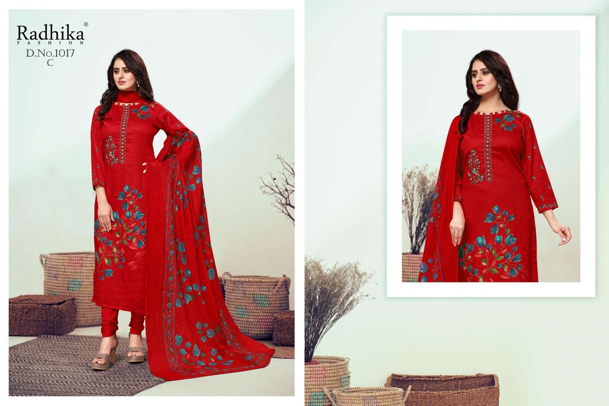 RADHIKA FASHION AZARA HAMSAFAR 1017-A TO 1017-D 3