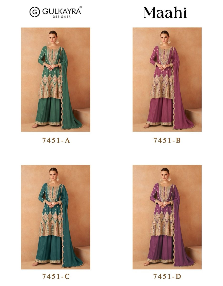 GULKAYRA DESIGNER MAAHI 7451A-7451D 5