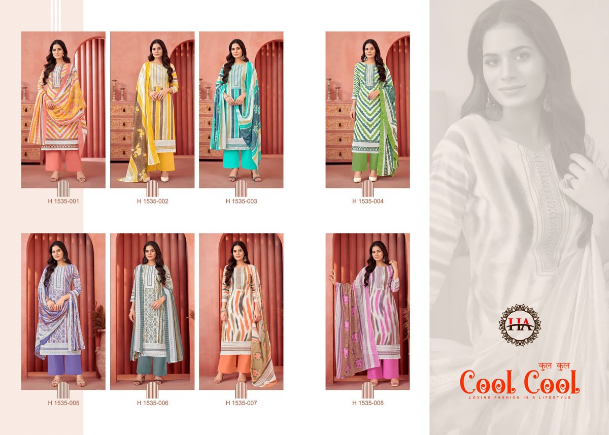 HARSHIT FASHION COOL COOL H-1535-001 TO H-1535-008 9
