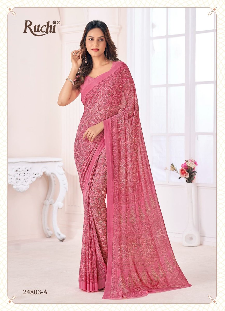 RUCHI RAGAA GEORGETTE VOL-6 24801-A TO 24803-D 9