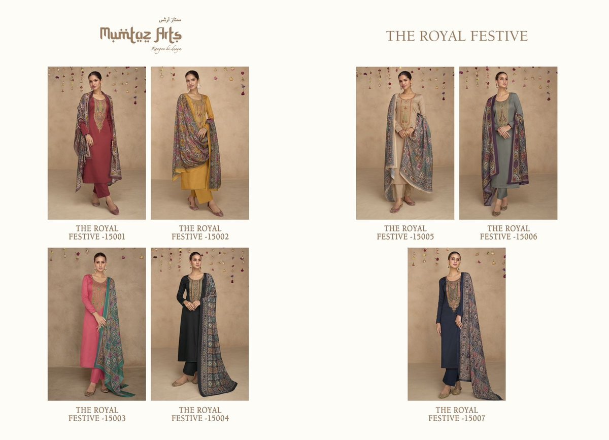 MUMTAZ ARTS ROYAL FESTIVE 15001 TO 15007 8