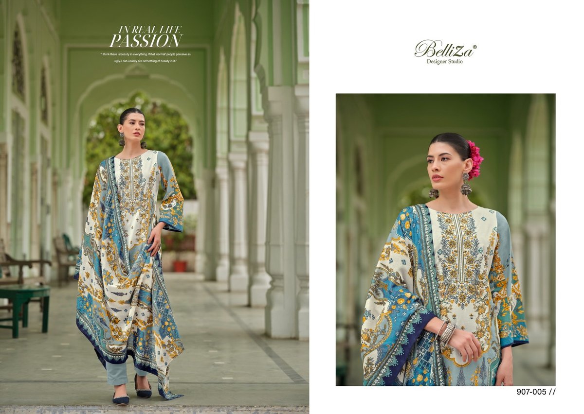BELLIZA DESIGNER NAIRA VOL-47 907-001 TO 907-008 5