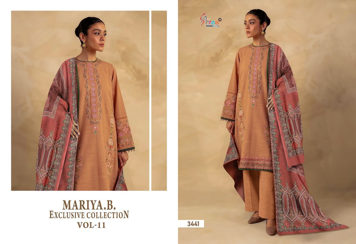 SHREE FABS MARIA B EXCLUSIVE COLLECTION VOL-11 3439 TO 3446 3
