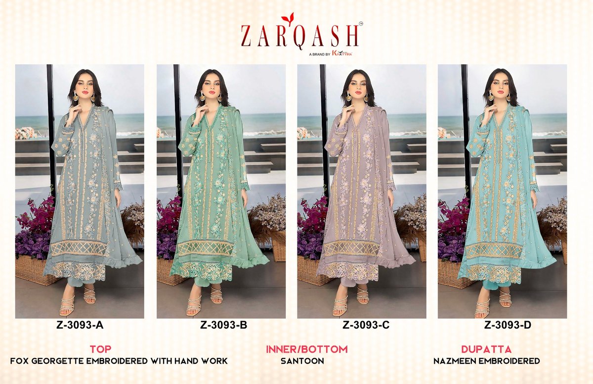 ZARQASH Z-3093-A TO Z-3093-D 5