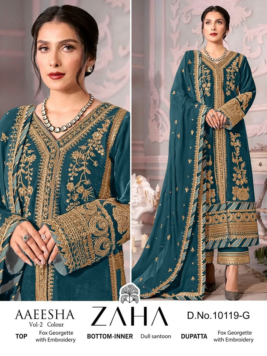 Zaha Aaeesha Vol-2 10119 New Colors 3