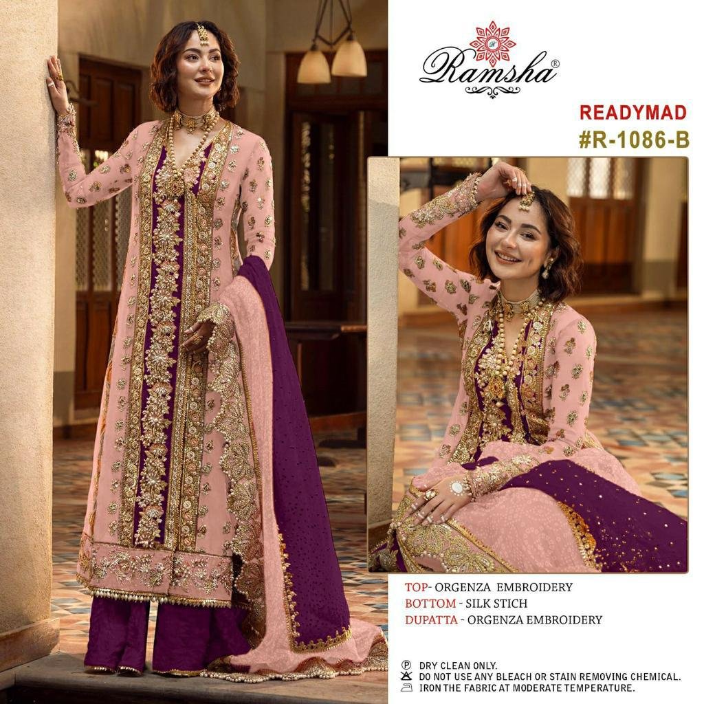 Ramsha Suit Ready Made R-1086 Colors 2