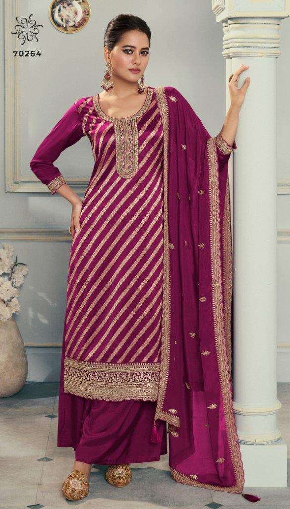 VINAY FASHION KULEESH SILKY VOL-03 70261 TO 70264 4