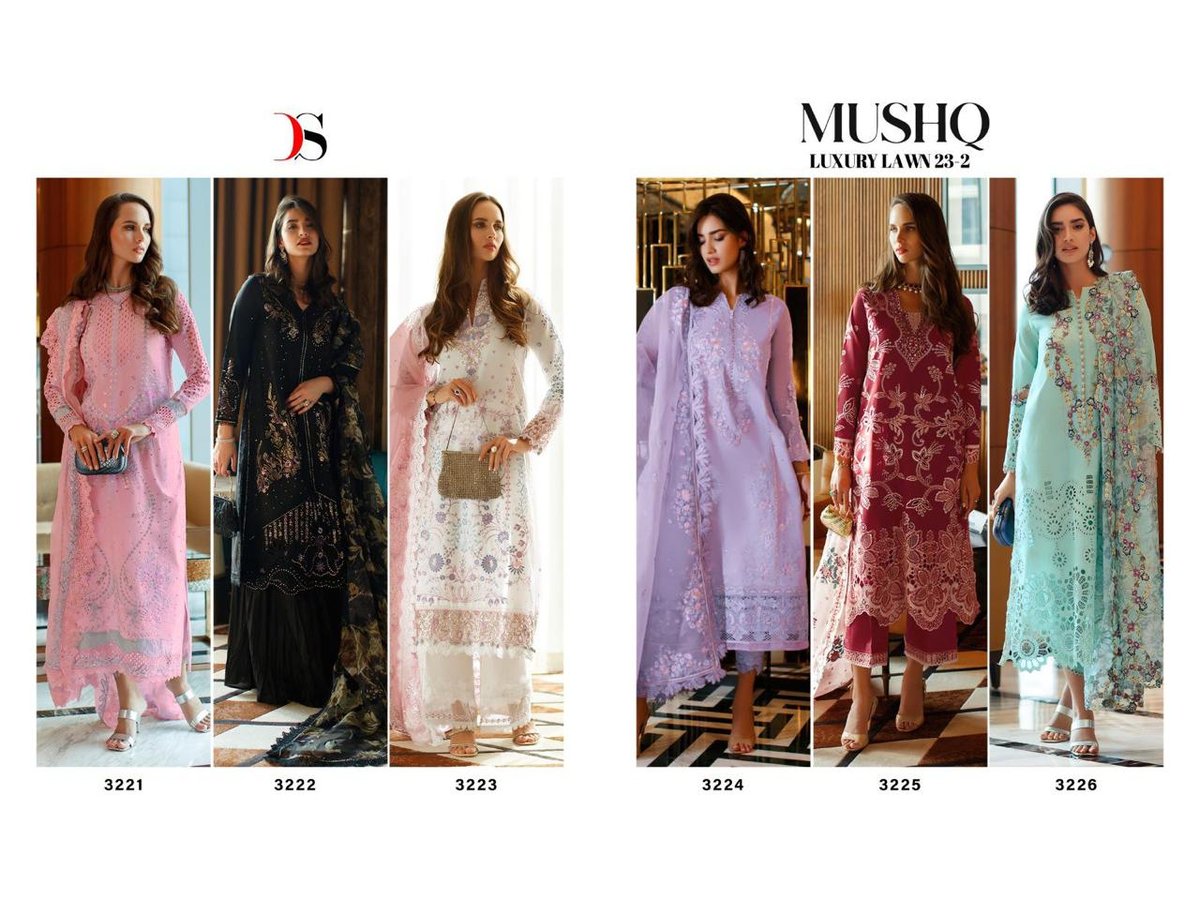 Deepsy Suit Mushq Luxury Lawn-23 Vol-2 3221-3226 Series 3