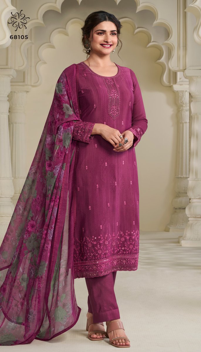 VINAY FASHION SILKINA ROYAL CREPE VOL-45 68101 TO 68108 5