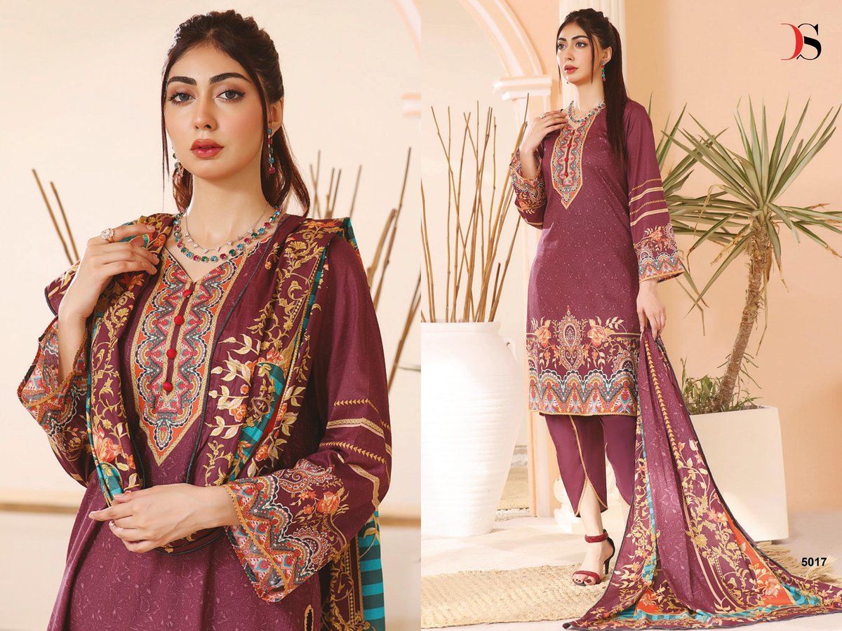 DEEPSY SUITS FIRDOUS LAWN 24 5011 TO 5018 7