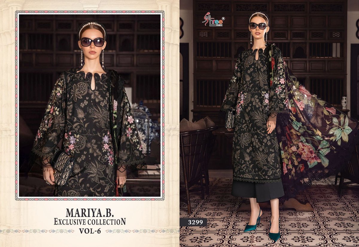 SHREE FAB MARIA B EXCLUSIVE COLLECTION VOL-06 SERIES 3298 TO 3305 2