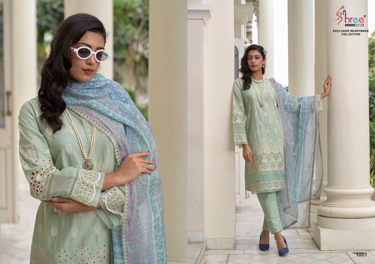 SHREE FAB MARIA B EXCLUSIVE READYMADE COLLECTION 1001 TO 1004 1