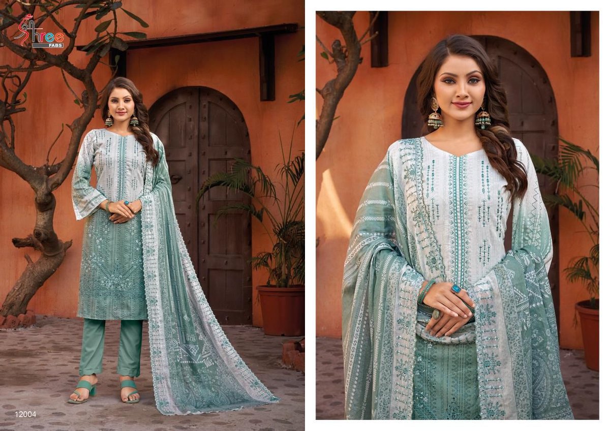 SHREE FAB BIN SAEED LAWN COLLECTION VOL-12 12001 TO 12006 4