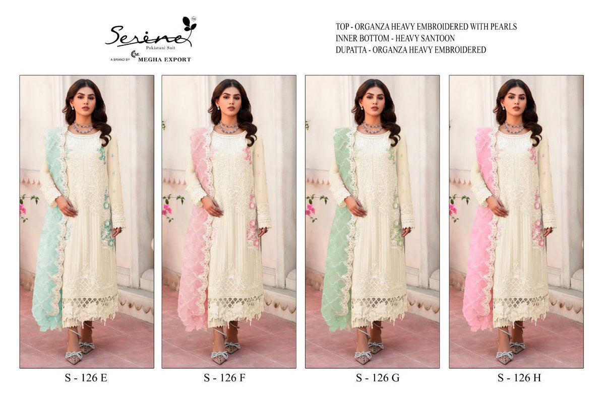Serine Pakistani Suit S-126 New Colors 5