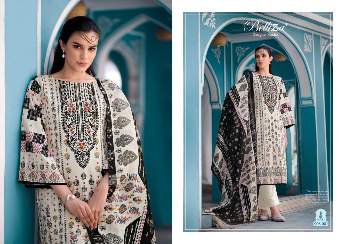 BELLIZA DESIGNER NAIRA VOL-46 906-001 TO 906-008 1