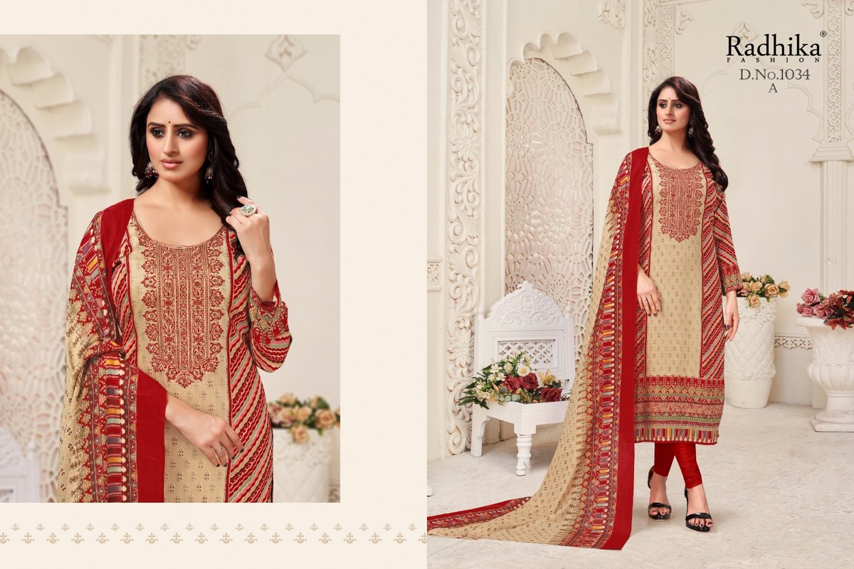 RADHIKA FASHION AZARA MUSSARET VOL-25 1034-A TO 1034-D 1
