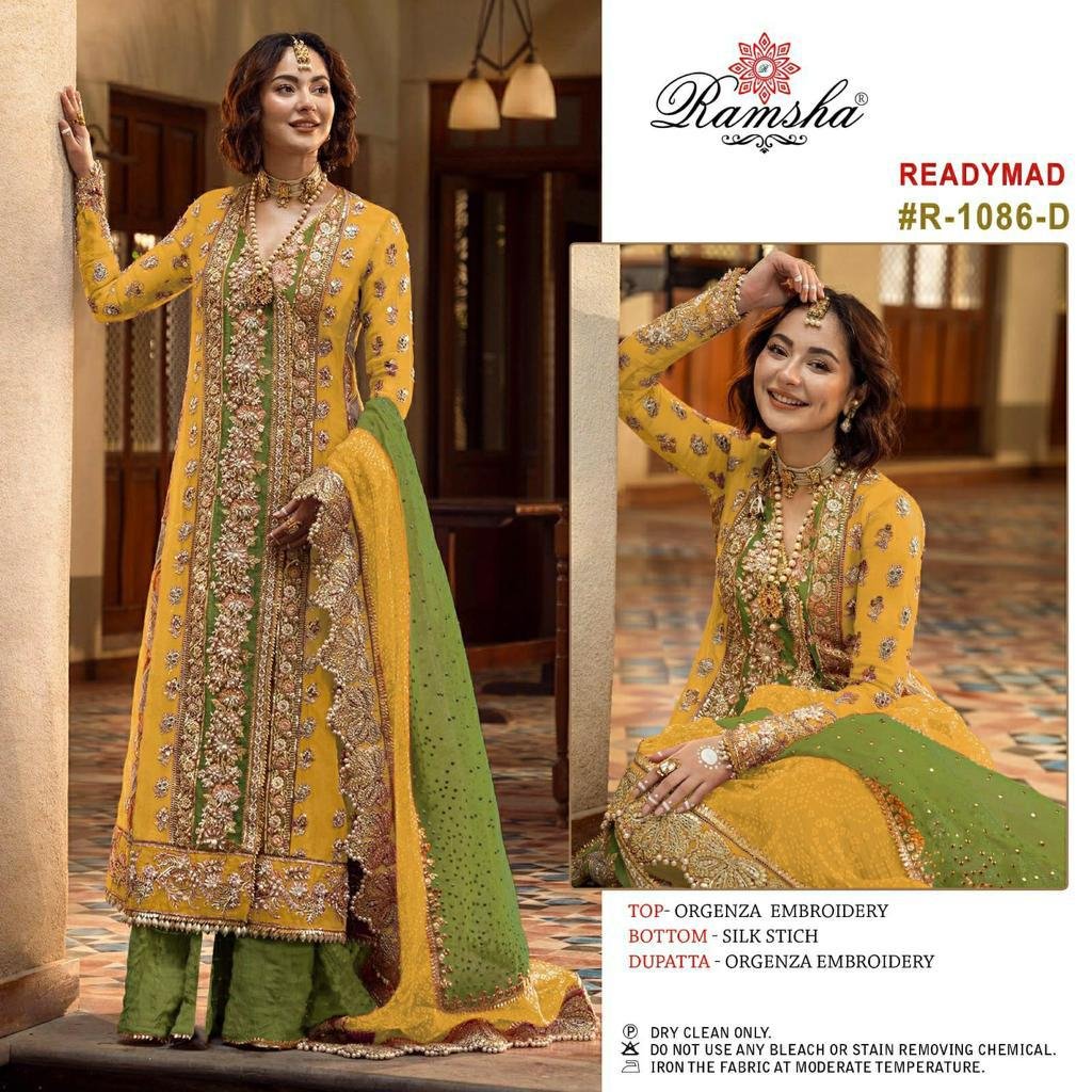 Ramsha Suit Ready Made R-1086 Colors 4