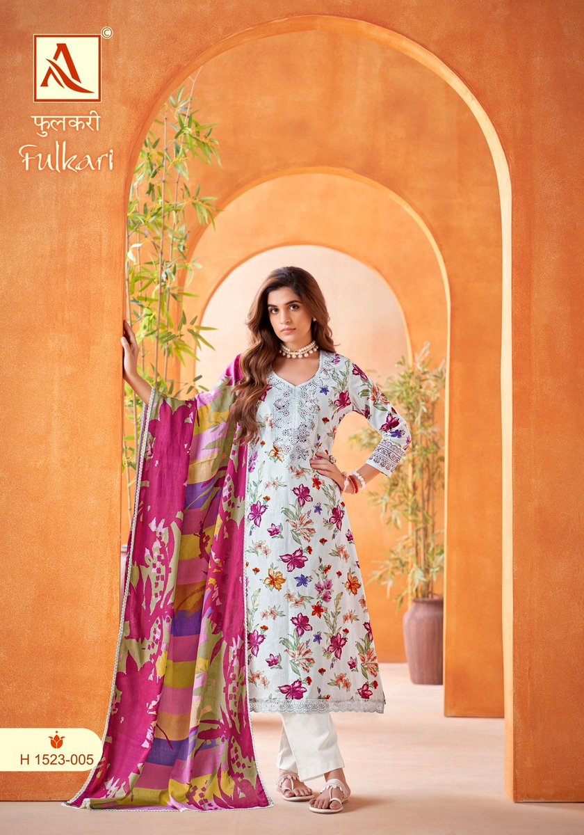 ALOK SUIT FULKARI H-1523-001 TO H-1523-008 5