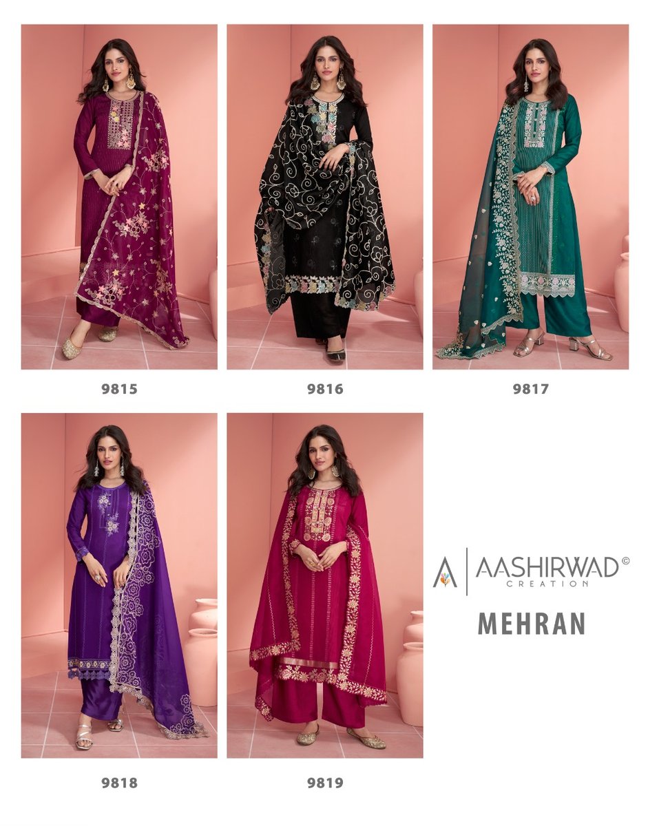 AASHIRWAD CREATION MEHRAN 9815 TO 9819 6