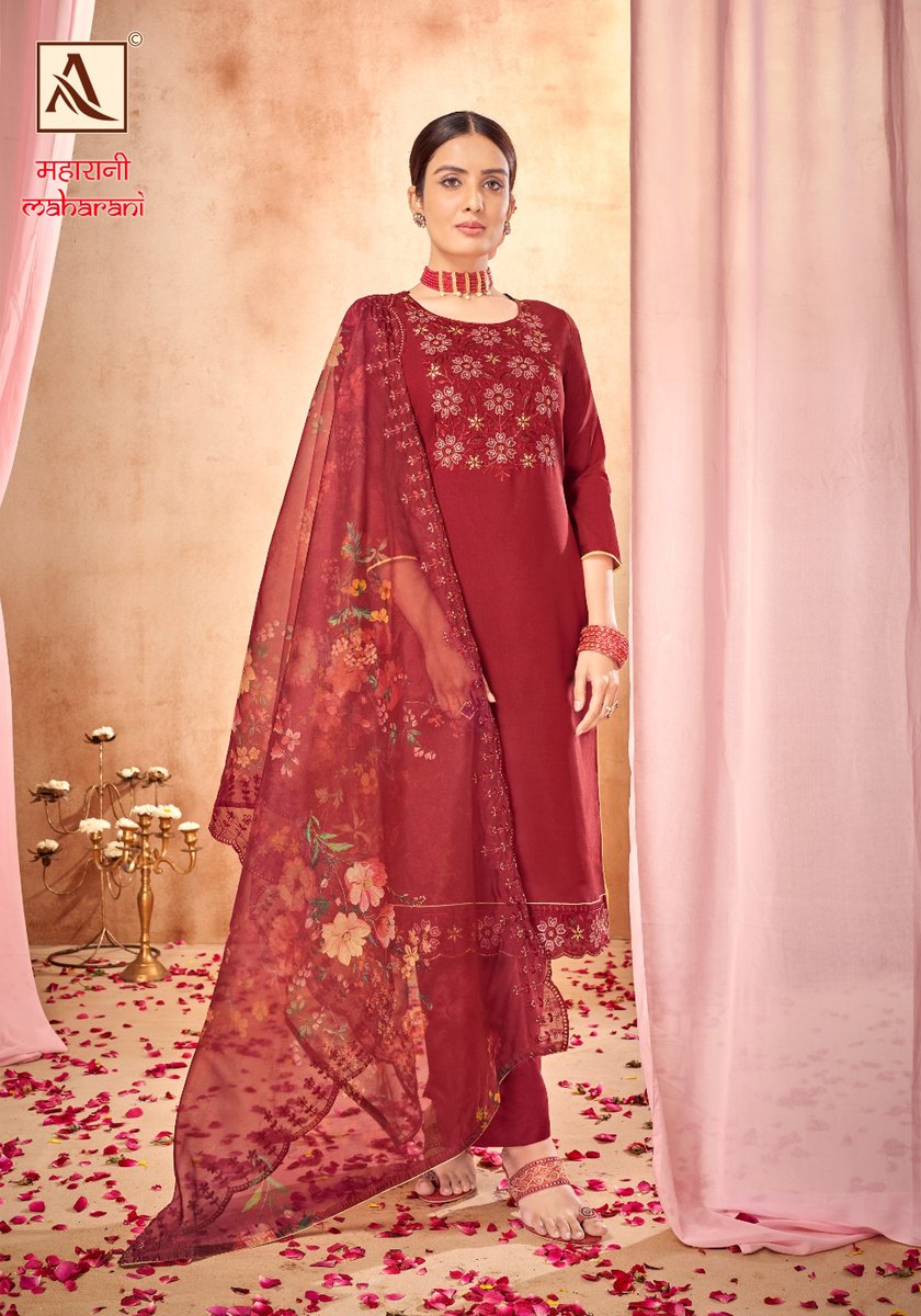 ALOK SUIT MAHARANI ED-3 H-1475-001 TO H-1475-006 2