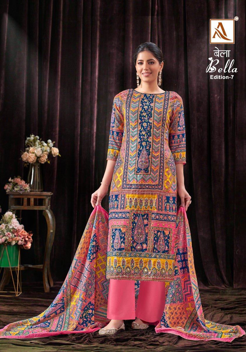 ALOK SUIT BELLA VOL-7 H-1527-001 TO H-1527-006 2