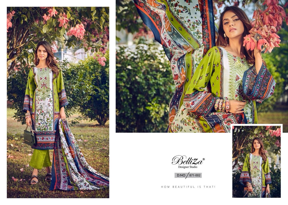 BELLIZA DESIGNER NAIRA VOL-30 871-001 TO 871-010 2