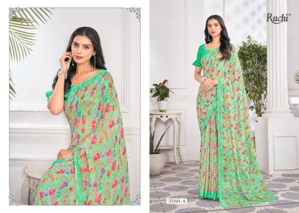 RUCHI SAREE RAGAA GEORGETTE - 9 33301-A TO 33303-D