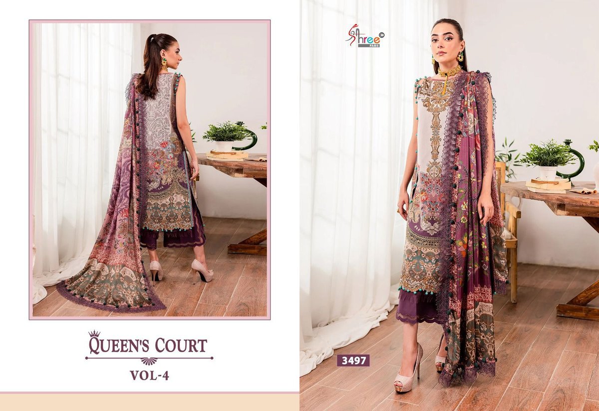 SHREE FAB QUEENS COURT VOL-4 3491 TO 3497 7