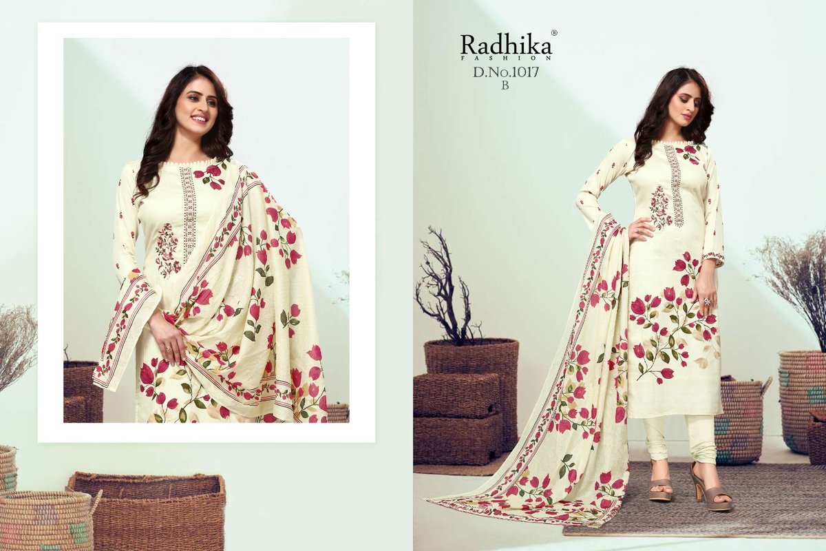 RADHIKA FASHION AZARA HAMSAFAR 1017-A TO 1017-D 2
