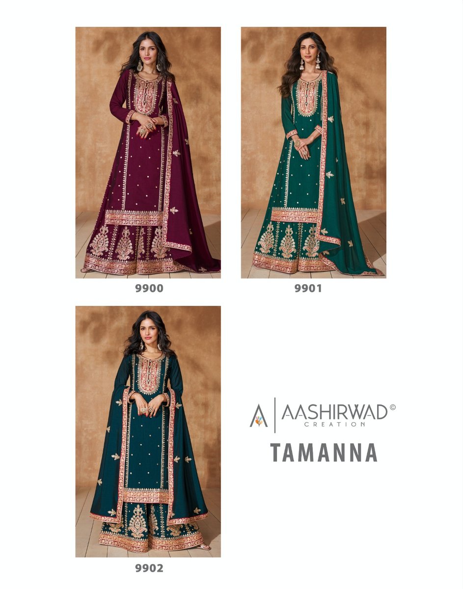 AASHIRWAD CREATION TAMANNA 9900 TO 9902 4