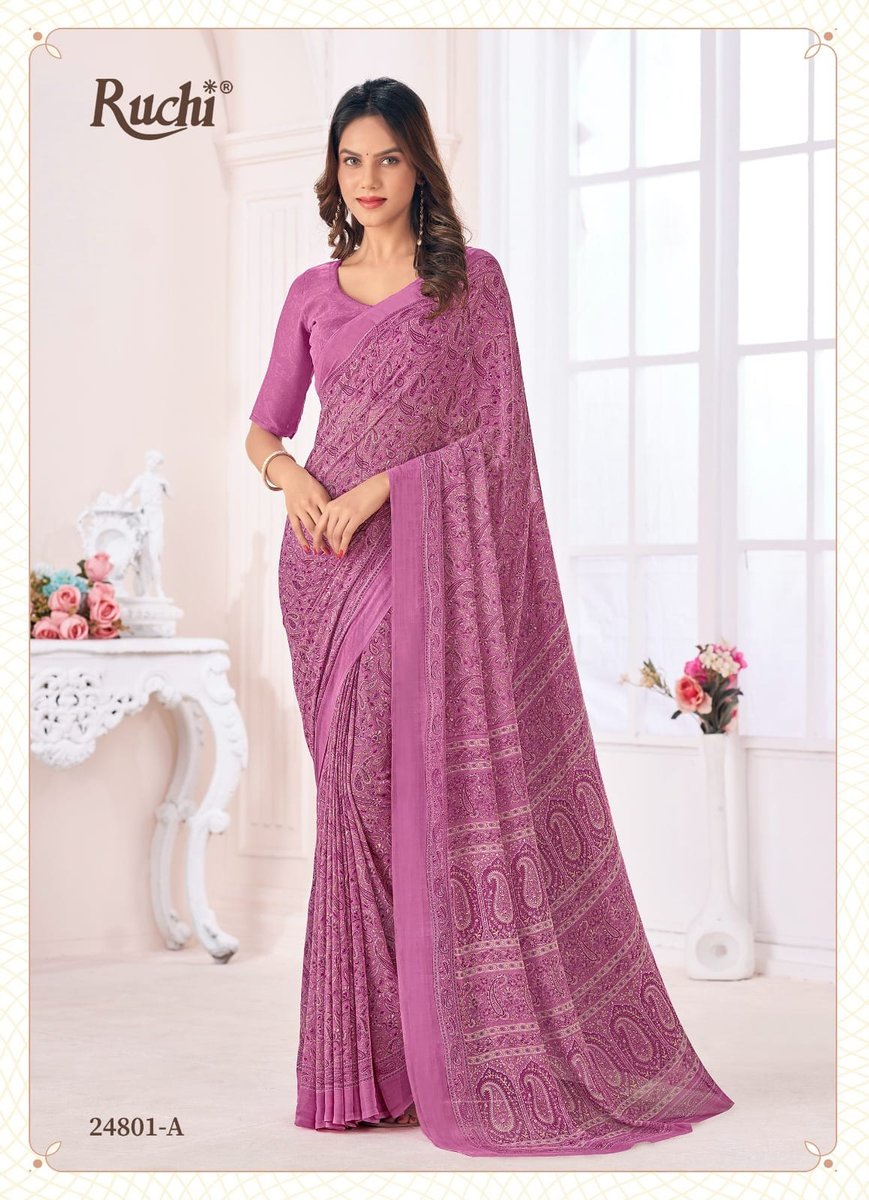 RUCHI RAGAA GEORGETTE VOL-6 24801-A TO 24803-D 1
