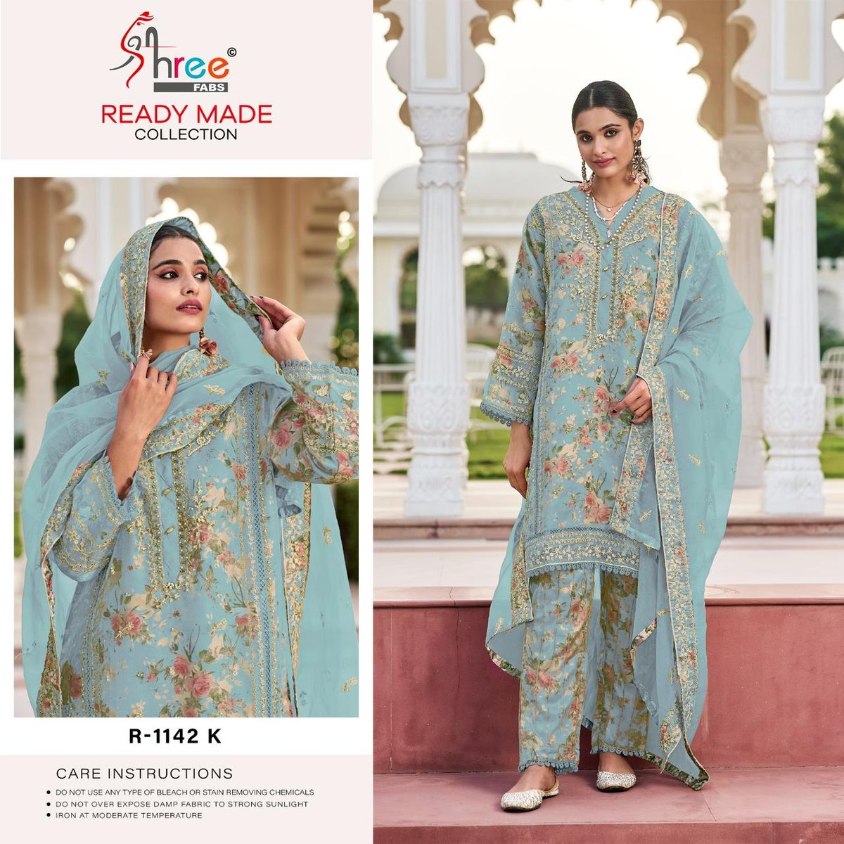 SHREE FAB READY MADE COLLECTION R-1142-H TO R-1142-K 4