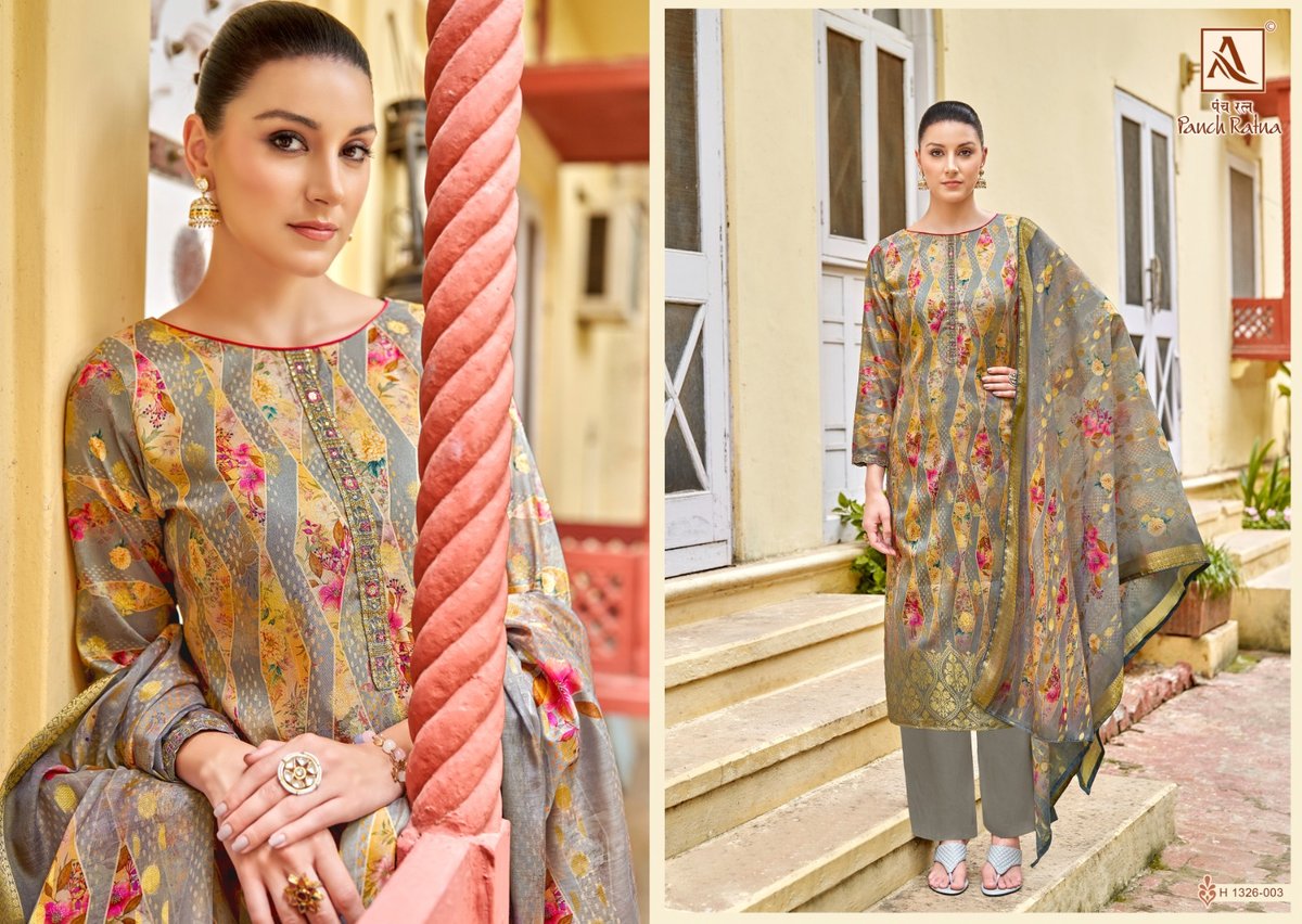 Alok Suit Panch Ratna 1326-001 to 1326-006 Series 3