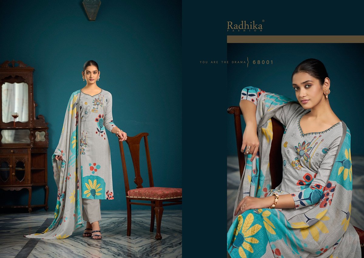 RADHIKA FASHION AZARA MEERA 68001 TO 68008 1