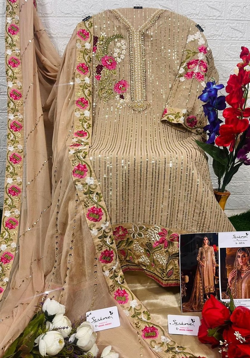 Serine Pakistani Suit S-115-A Design 2