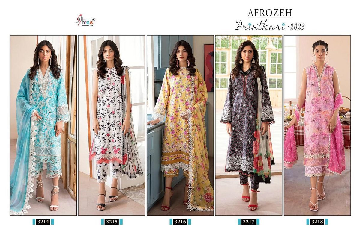 Shree Fab Afrozeh Printkari 2023 3214-3218 Series 6