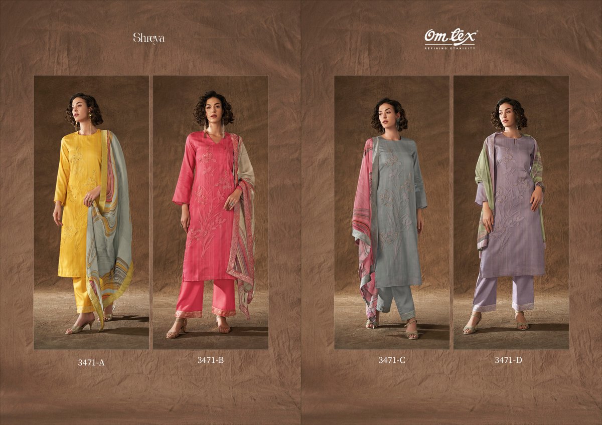 OM TEX SHREYA 3471-A TO 3471-D 5