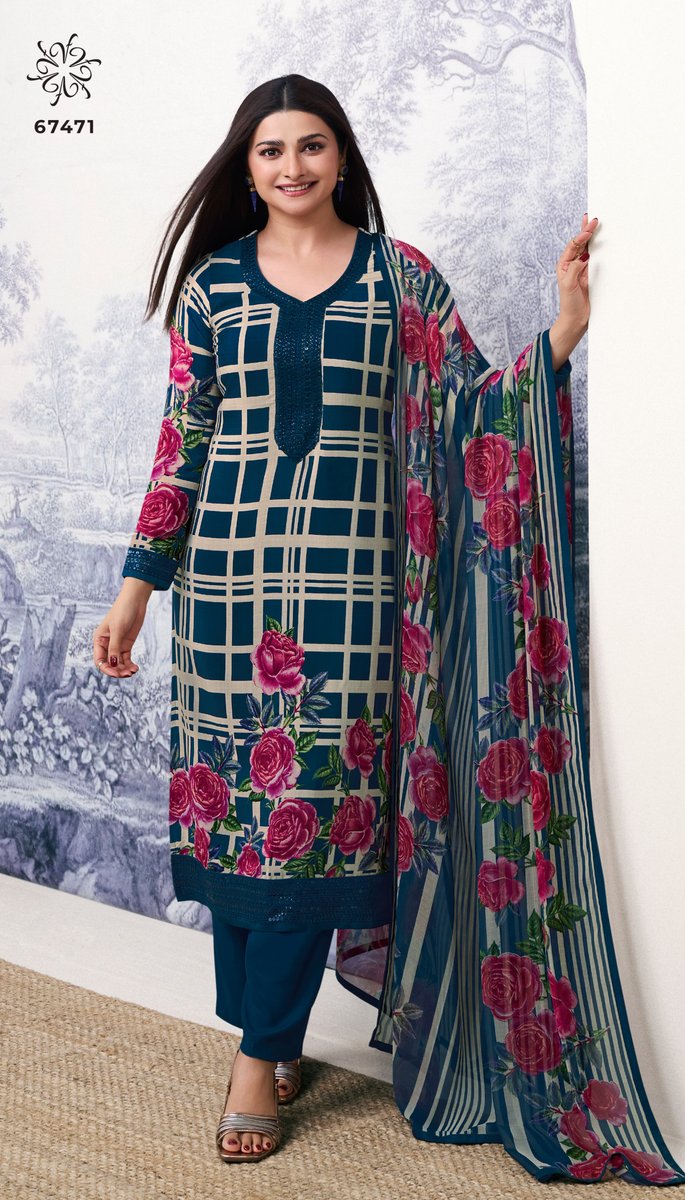 VINAY FASHION SILKINA ROYAL CREPE VOL-44 67471 TO 67480 1