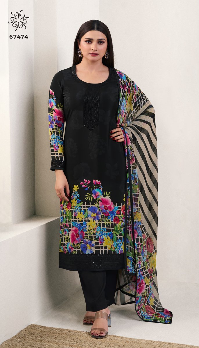 VINAY FASHION SILKINA ROYAL CREPE VOL-44 67471 TO 67480 4