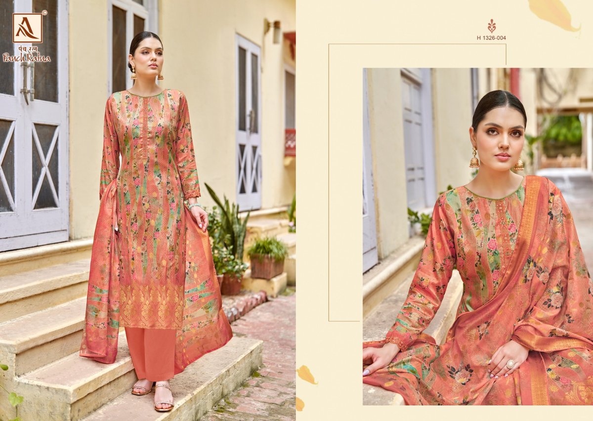 Alok Suit Panch Ratna 1326-001 to 1326-006 Series 4