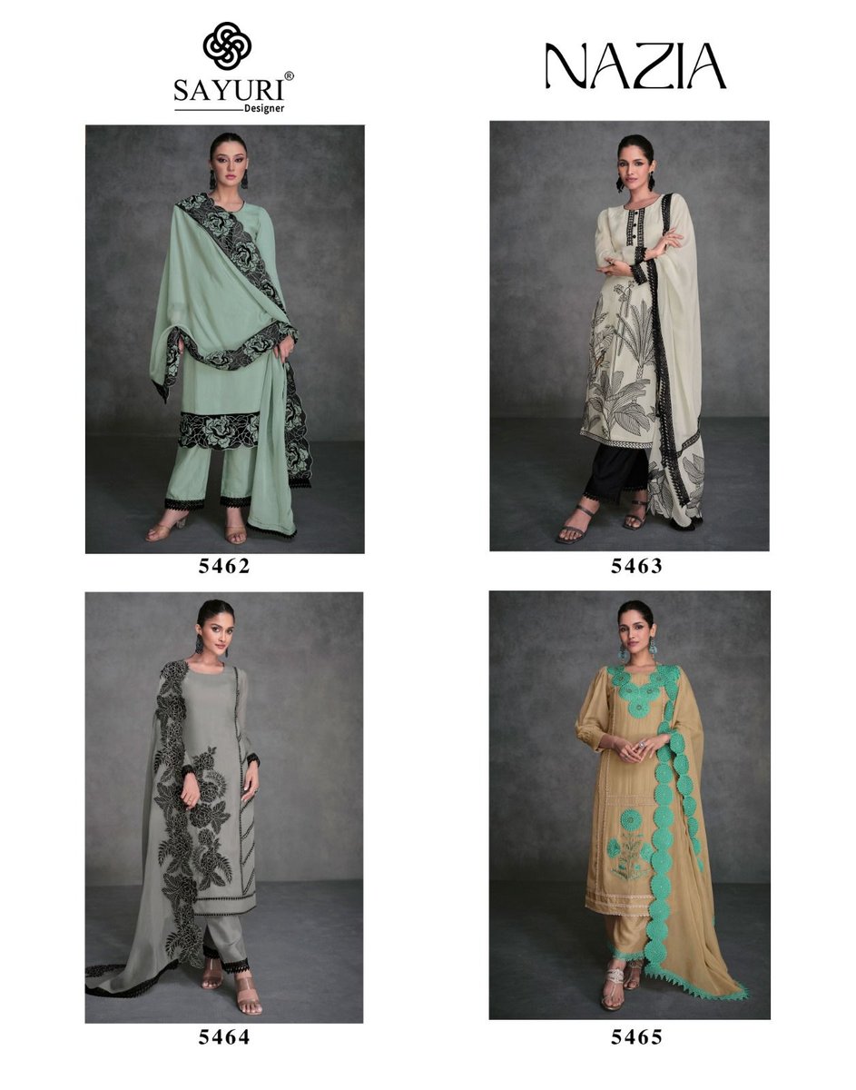 SAYURI DESIGNER NAZIA 5462 TO 5465 5
