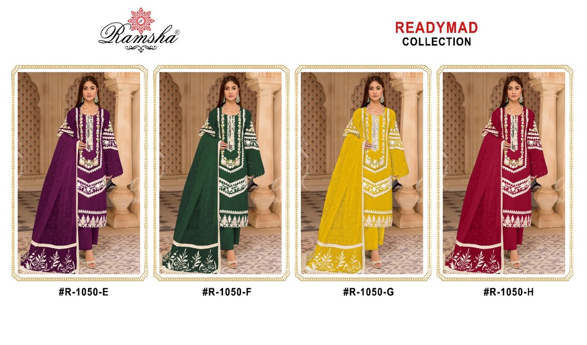Ramsha Suit Ready Made Collection R-1050 New Colors 5