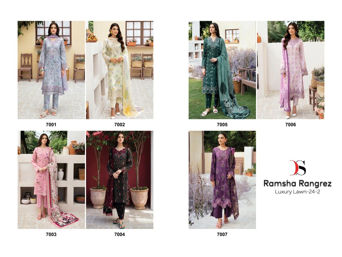 DEEPSY SUITS RAMSHA RUNGREZ 24-2 7001 TO 7007 8