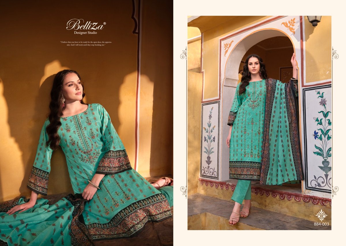 BELLIZA DESIGNER BIN SAEED VOL-3 884-001 TO 884-008 3
