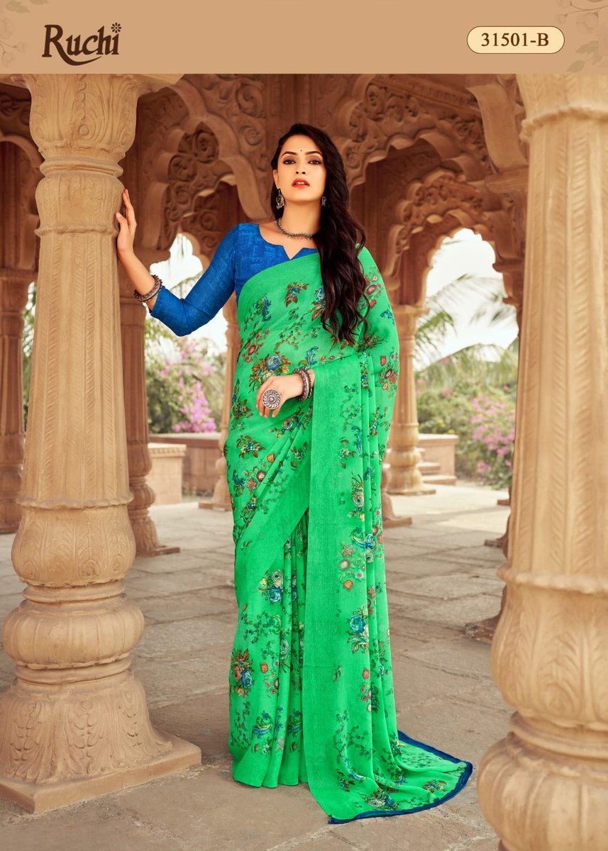 RUCHI SAREE STAR CHIFFON 152 31501-A TO 31503-D 2