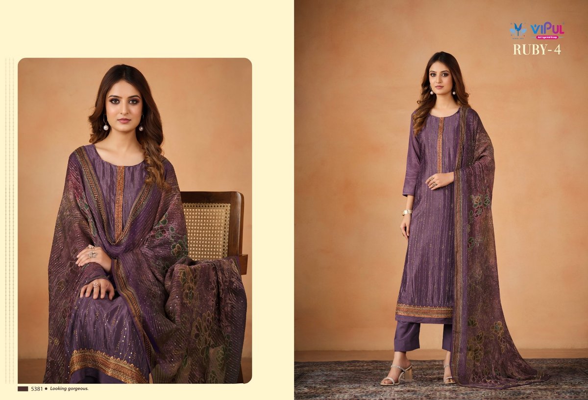 Vipul Fashion Ruby Vol-4 5381-5386 Series 1