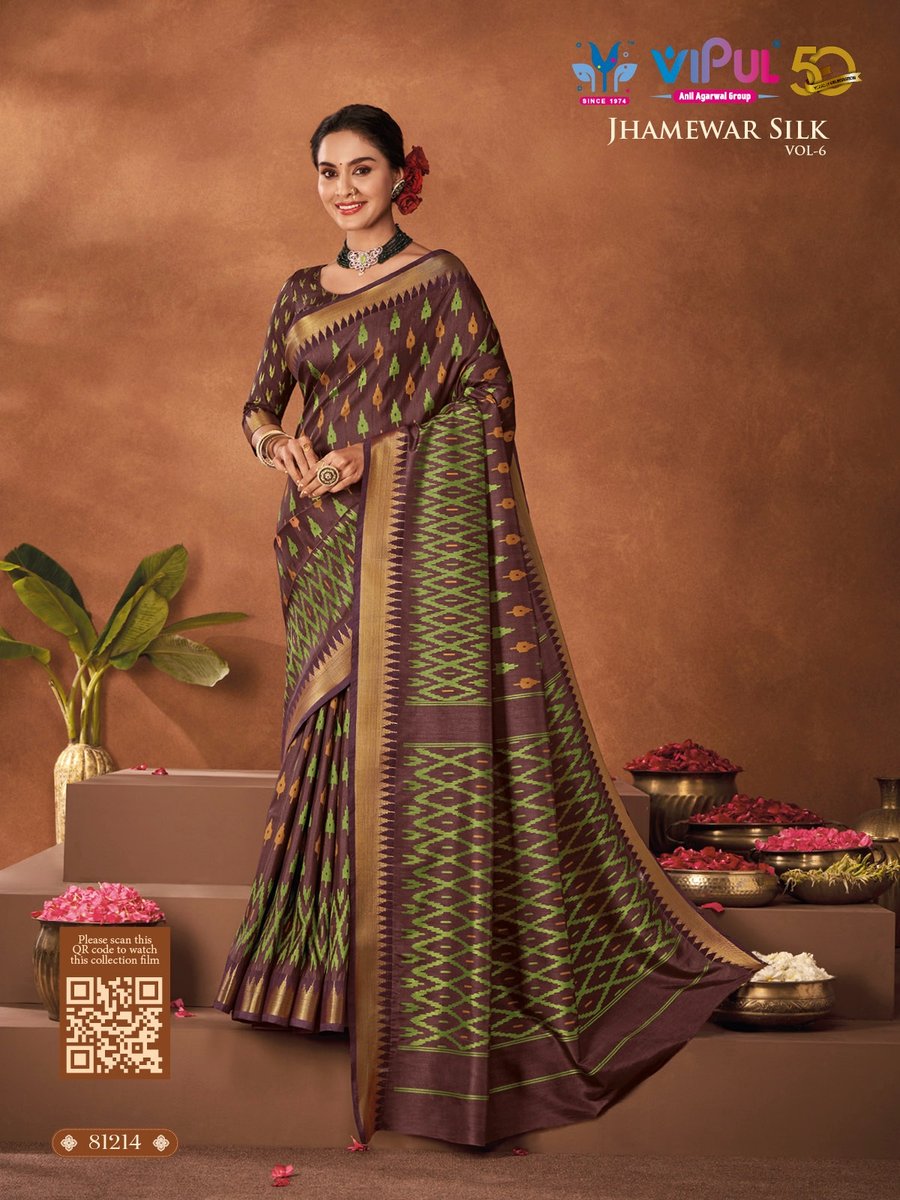 VIPUL JHAMEWAR SILK VOL-6 81207 TO 81218 8
