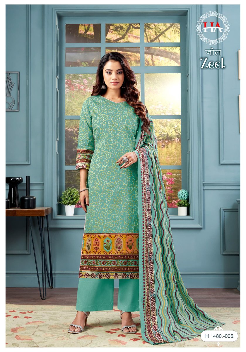HARSHIT FASHION ZEEL H-1480-001 TO H-1480-006 5